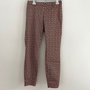 H&M Orange & Blue Circle Pattern High Waist Pants
